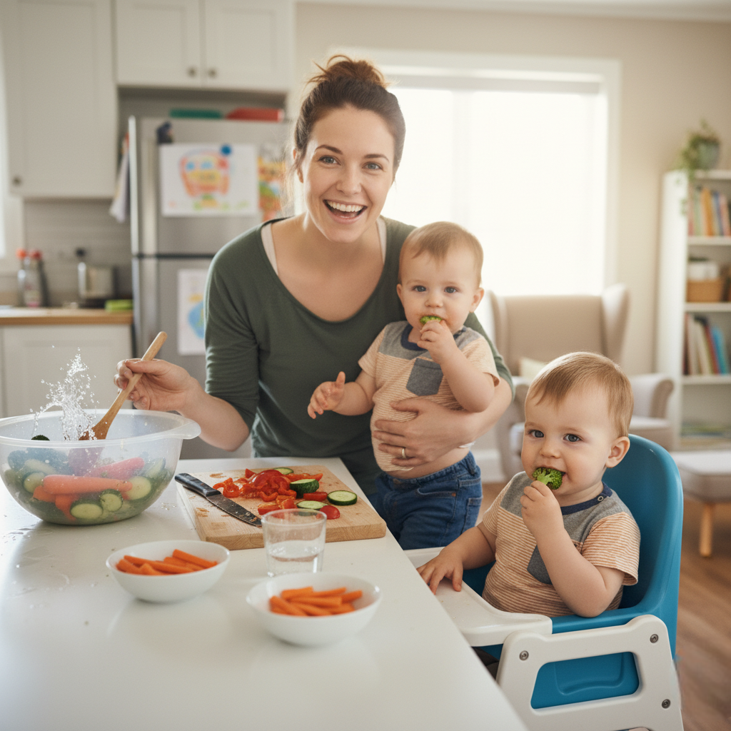 see your toddler try new vegetables
